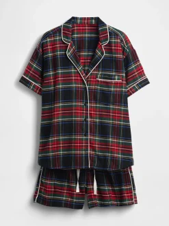 Adult Softest Flannel PJ Short Set