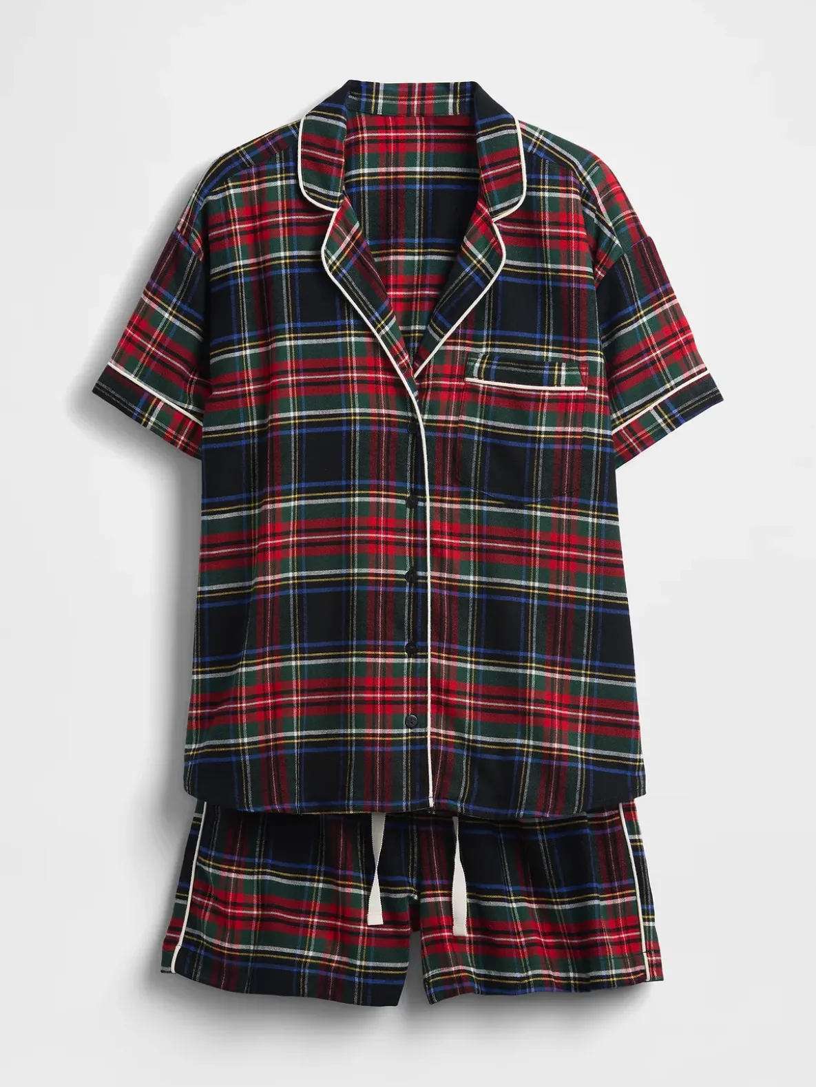 Adult Softest Flannel PJ Short Set