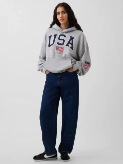 Adult Team USA Heavyweight Oversized Hoodie