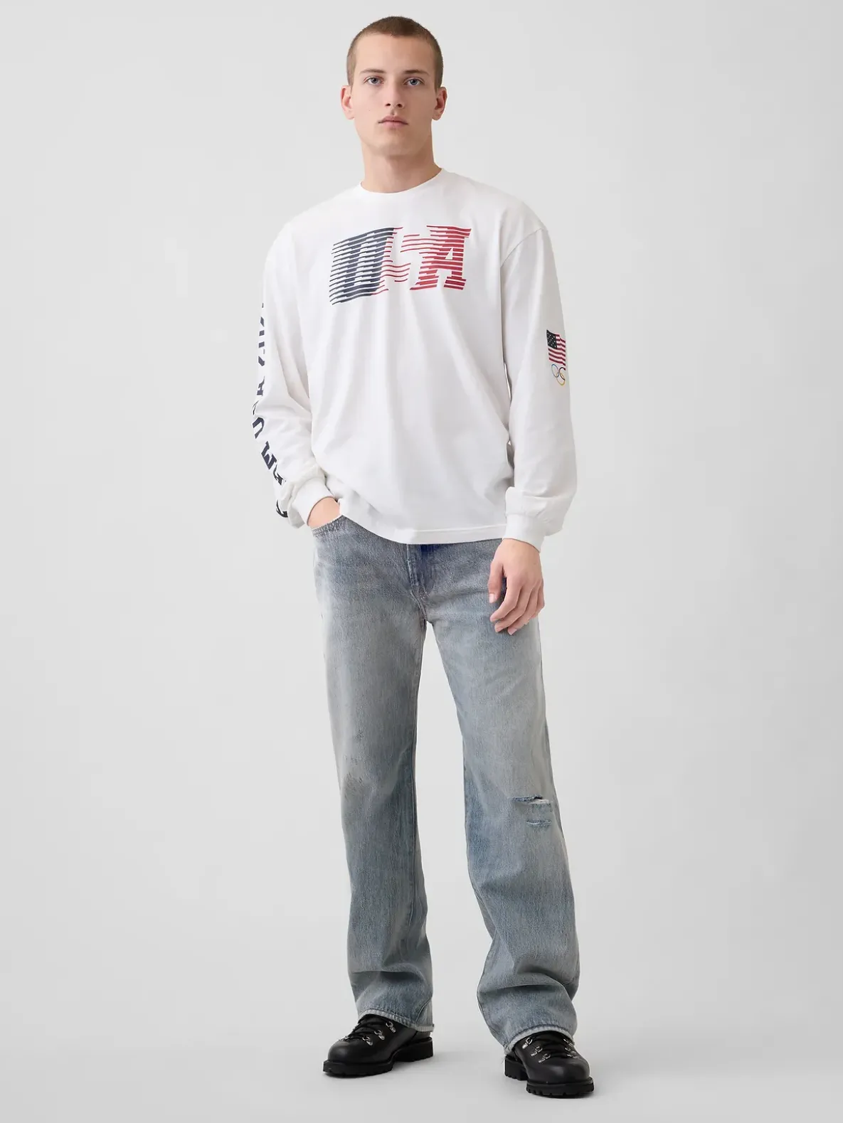 Adult Team USA Oversized Graphic T-Shirt