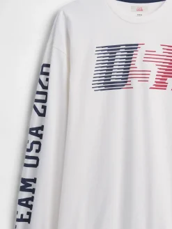 Adult Team USA Oversized Graphic T-Shirt