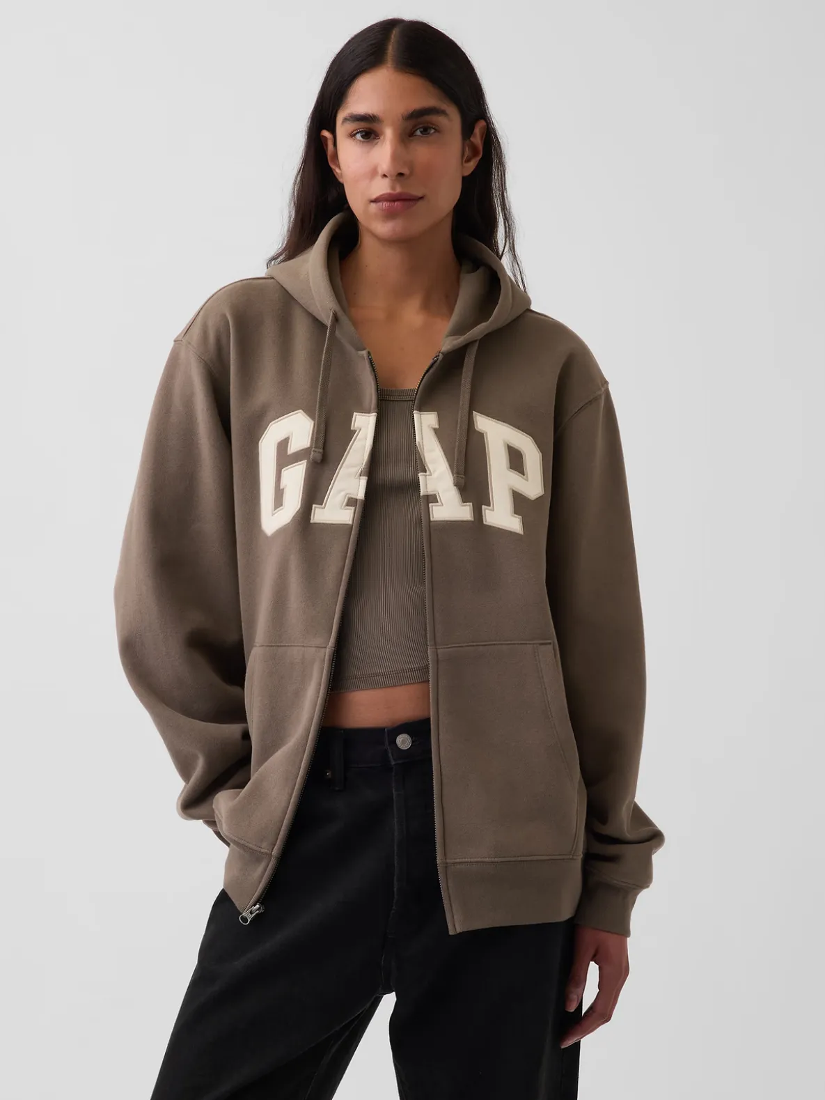 Adult VintageSoft Arch Logo Zip Hoodie