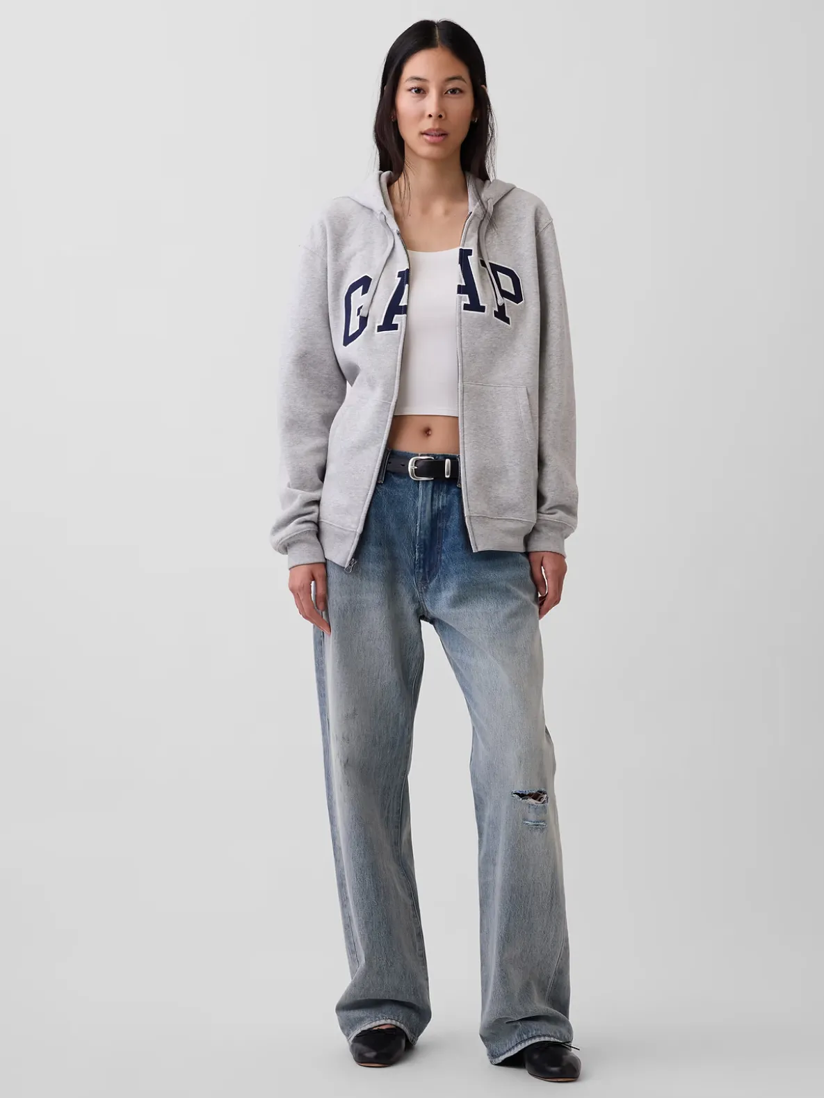 Adult VintageSoft Arch Logo Zip Hoodie