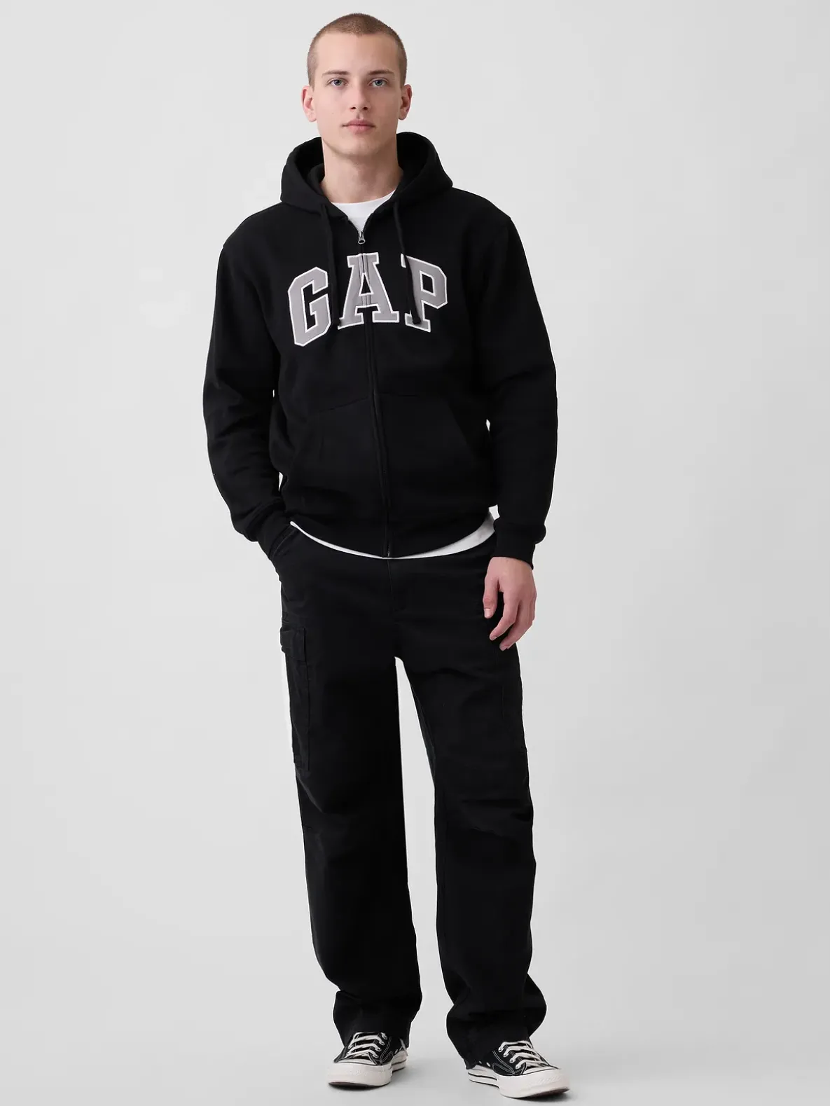 Adult VintageSoft Arch Logo Zip Hoodie
