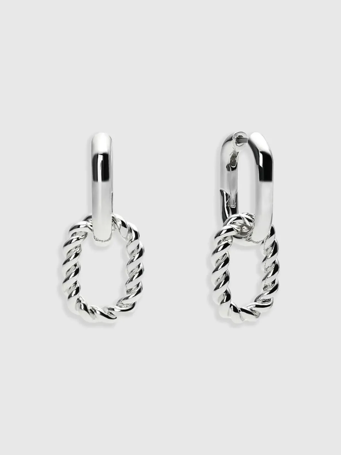 Ana Luisa Ash Silver Double Hoop Earrings