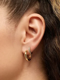 Ana Luisa Giulia Medium Hoop Earrings