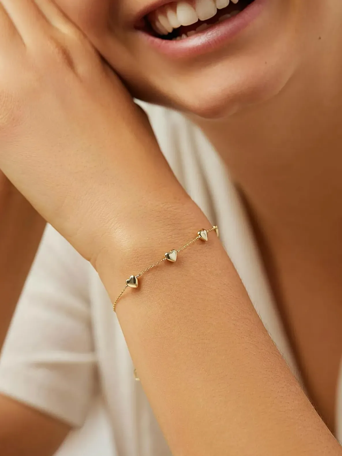 Ana Luisa Lani Heart Bracelet