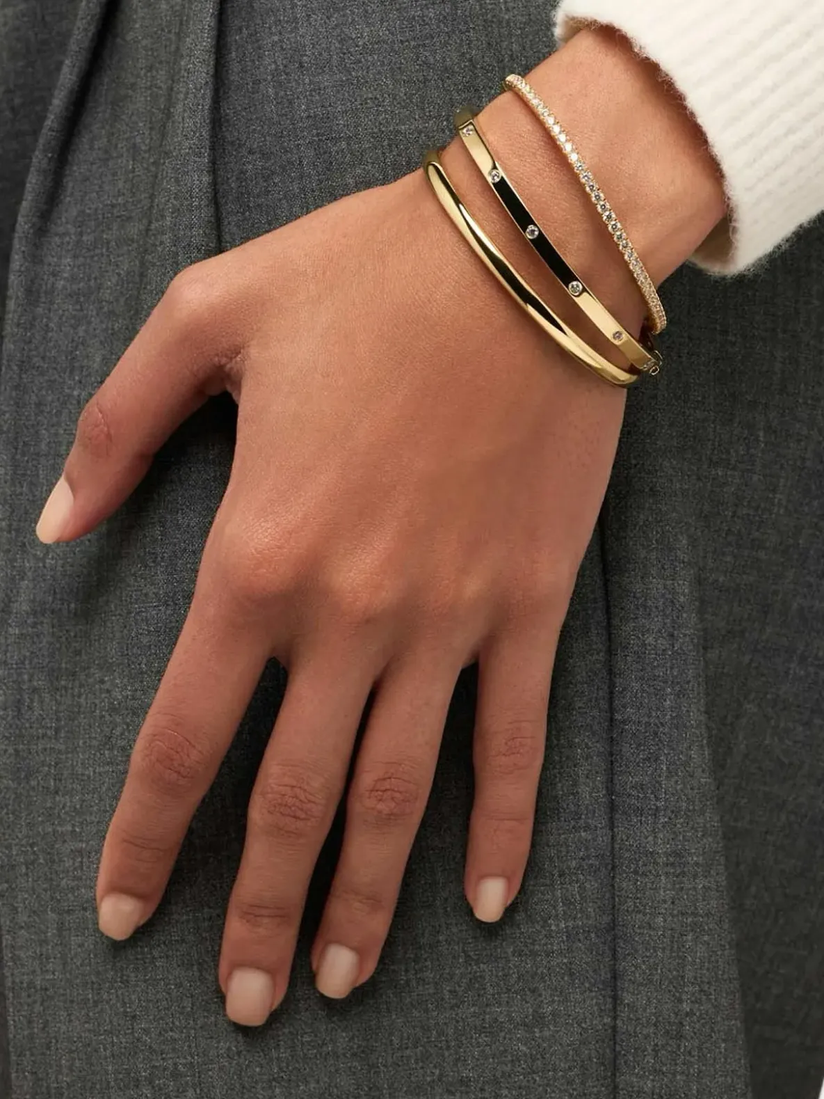 Ana Luisa Selena Gold Bangle Bracelet