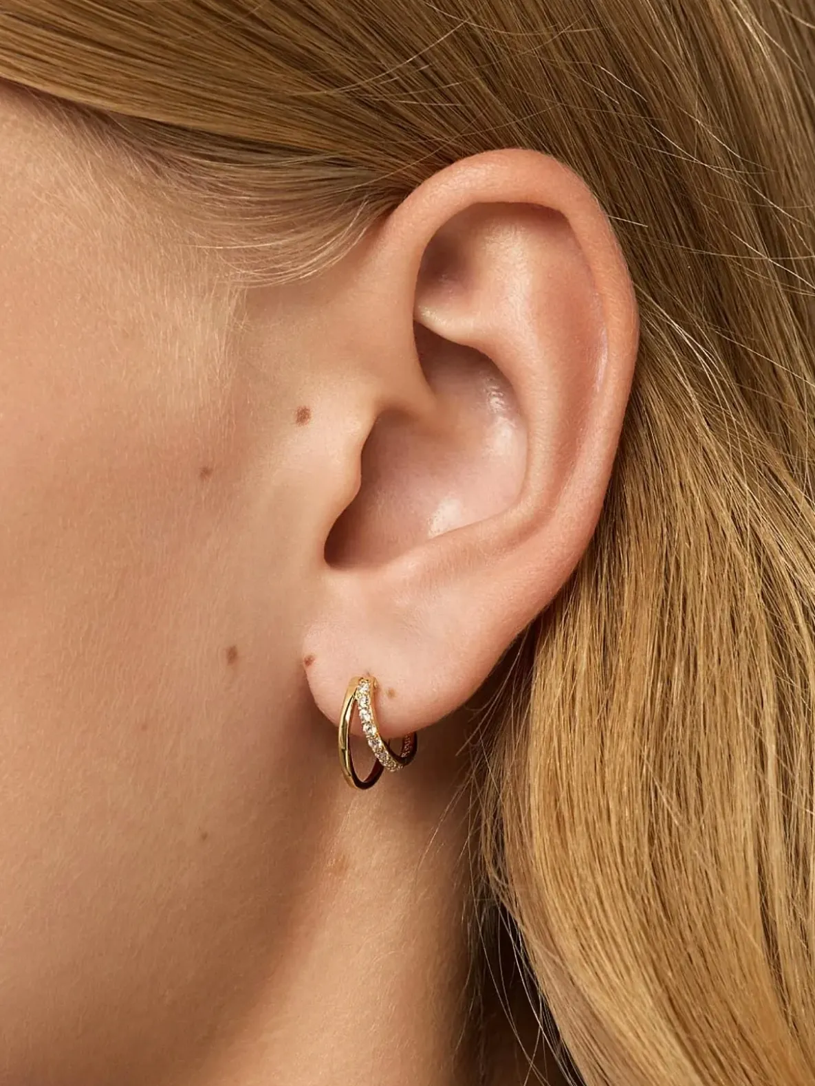 Ana Luisa Toda Mini Double Hoop Earrings