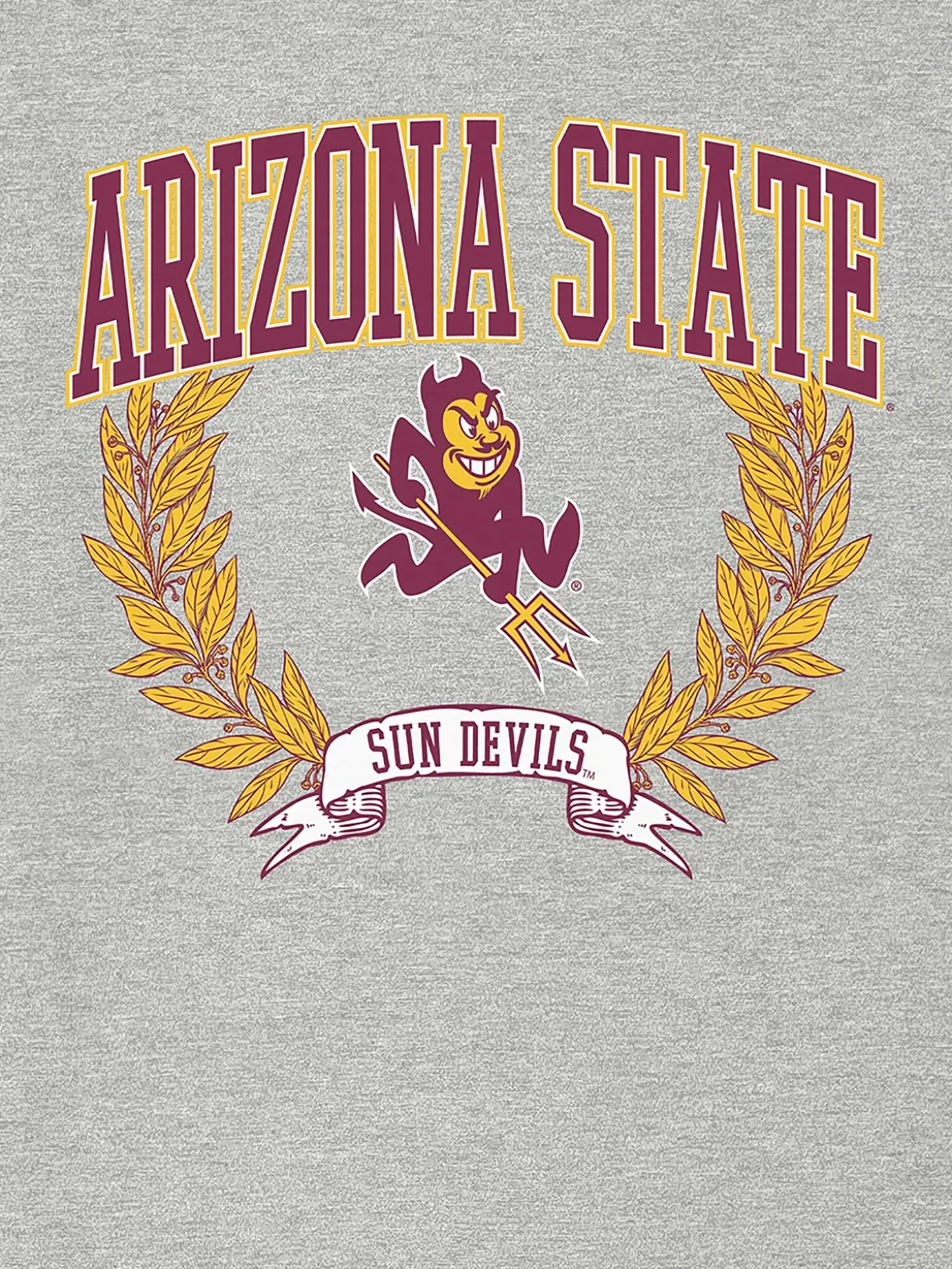 Arizona State University Laurels Dark Graphic T-Shirt
