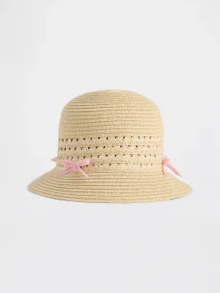 Baby & Toddler Bow Straw Hat