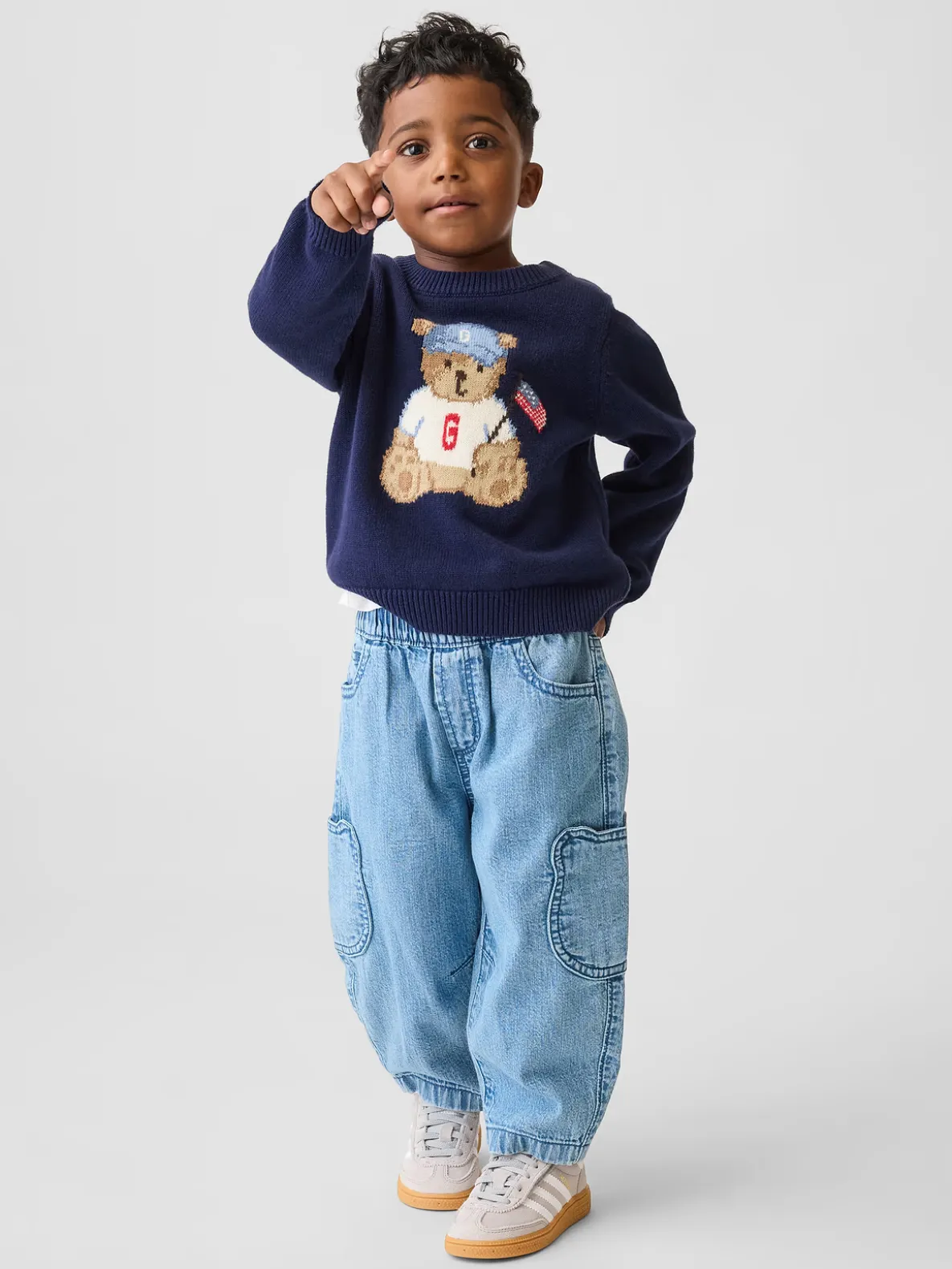 Baby & Toddler Brannan Bear Pocket Pull-On Barrel Jeans