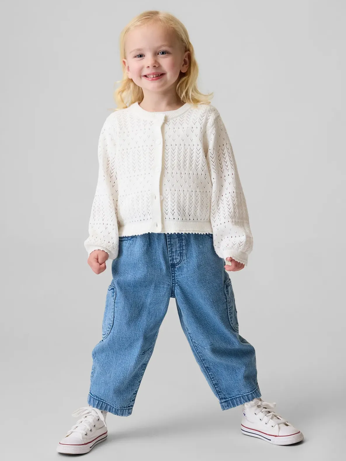 Baby & Toddler Brannan Bear Pocket Pull-On Barrel Jeans