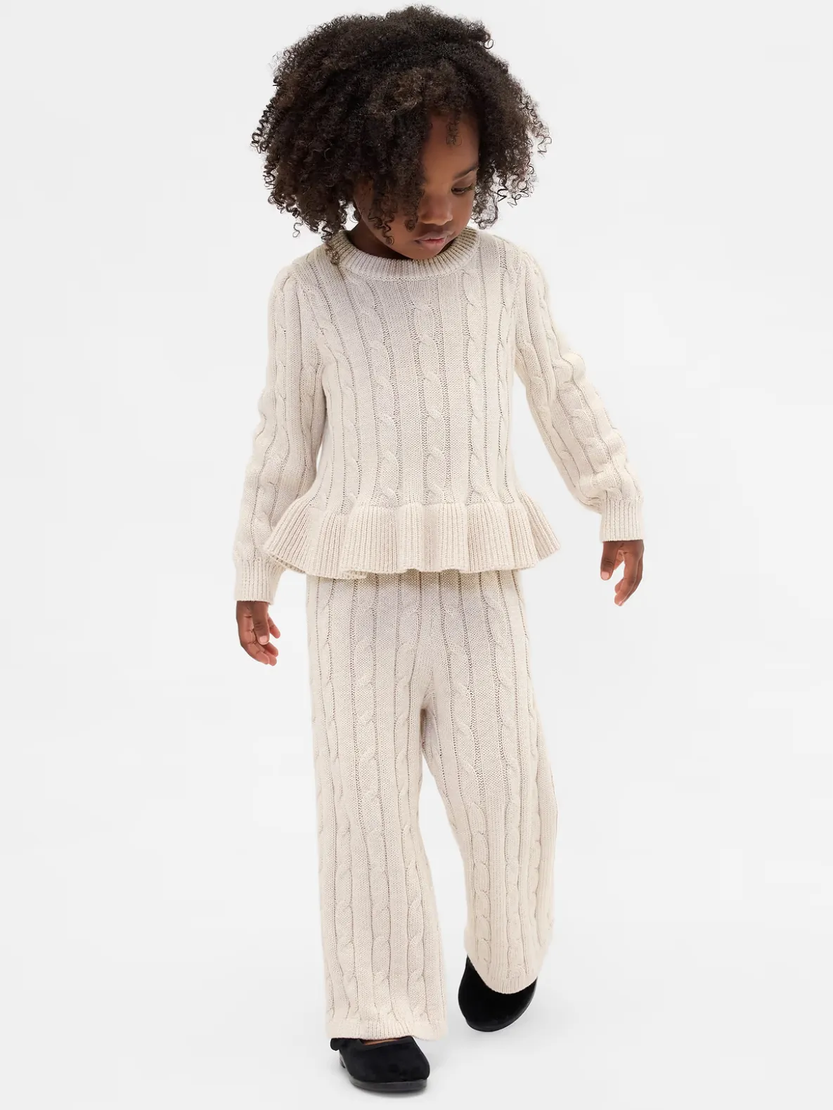 Baby & Toddler Cable-Knit Sweater Set