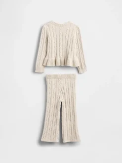 Baby & Toddler Cable-Knit Sweater Set
