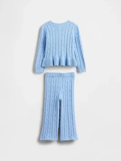 Baby & Toddler Cable-Knit Sweater Set