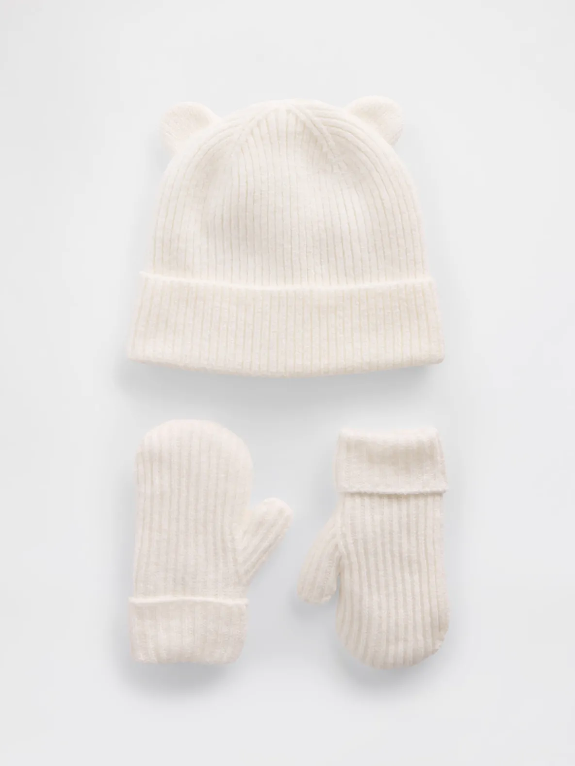 Baby & Toddler CashSoft Bear Beanie & Mittens Set