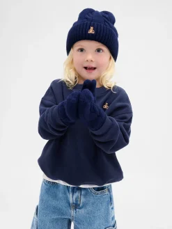 Baby & Toddler CashSoft Cable-Knit Beanie & Mittens Set