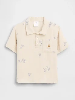 Baby & Toddler Cotton Gauze Print Polo Shirt