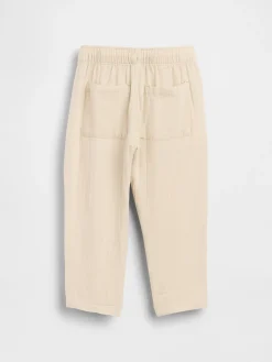 Baby & Toddler Cotton Gauze Pull-On Barrel Pants