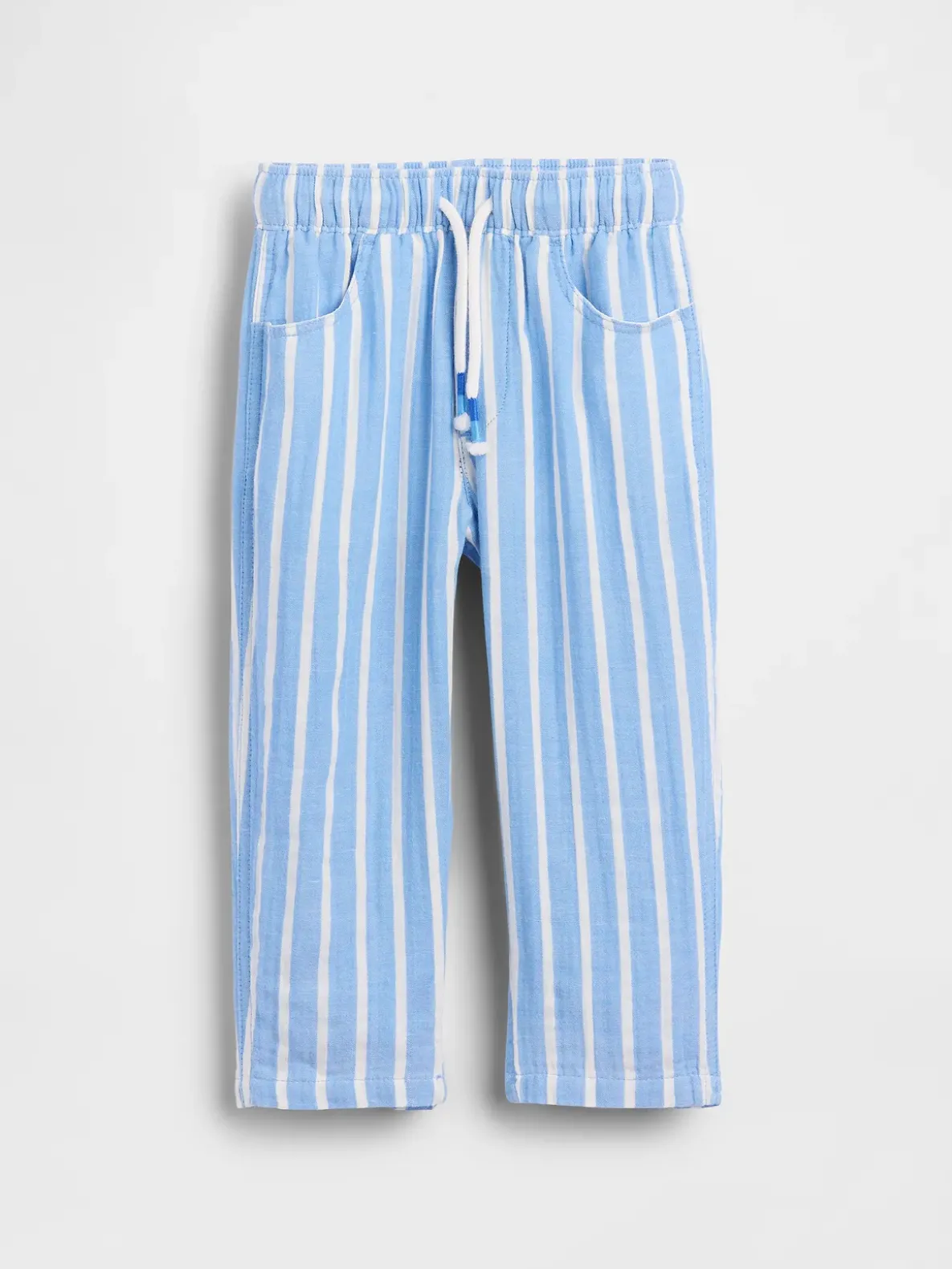 Baby & Toddler Cotton Gauze Pull-On Barrel Pants