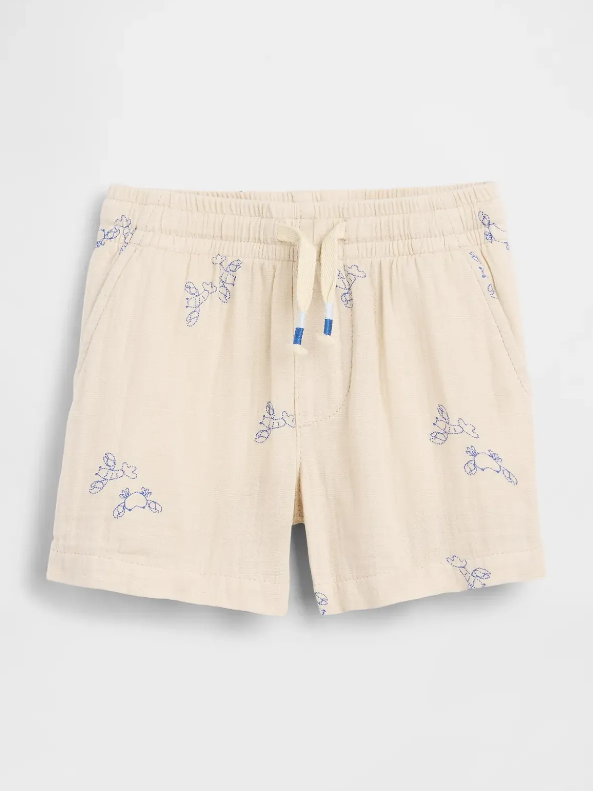 Baby & Toddler Cotton Gauze Print Pull-On Shorts