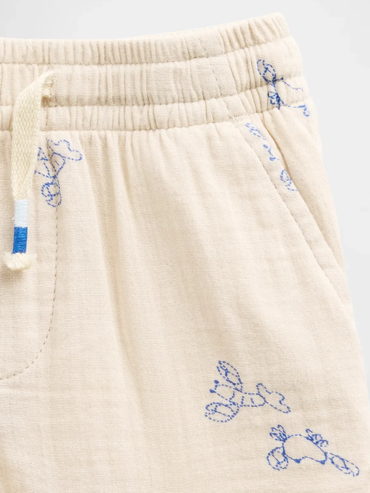 Baby & Toddler Cotton Gauze Print Pull-On Shorts