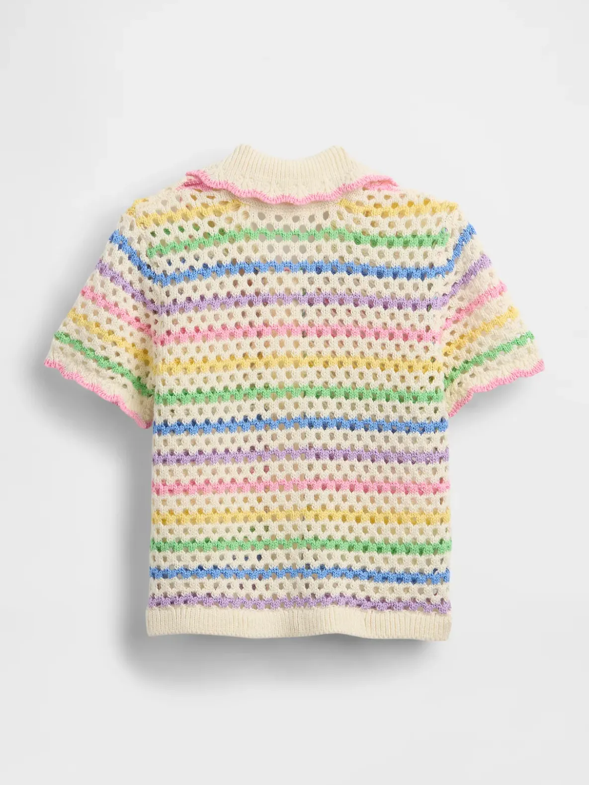 Baby & Toddler Crochet Collared Cardigan