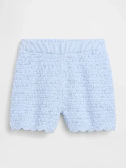 Baby & Toddler Crochet Scalloped Pull-On Shorts