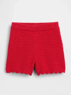 Baby & Toddler Crochet Scalloped Pull-On Shorts
