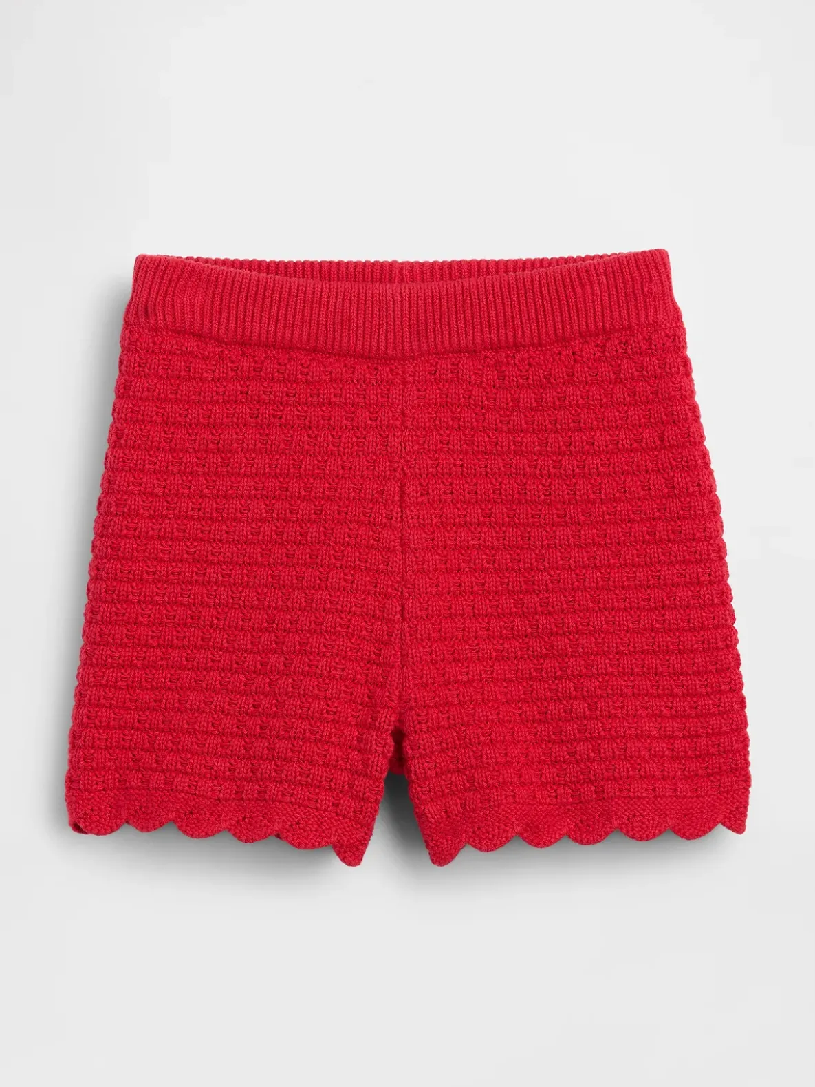 Baby & Toddler Crochet Scalloped Pull-On Shorts