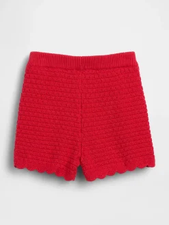 Baby & Toddler Crochet Scalloped Pull-On Shorts