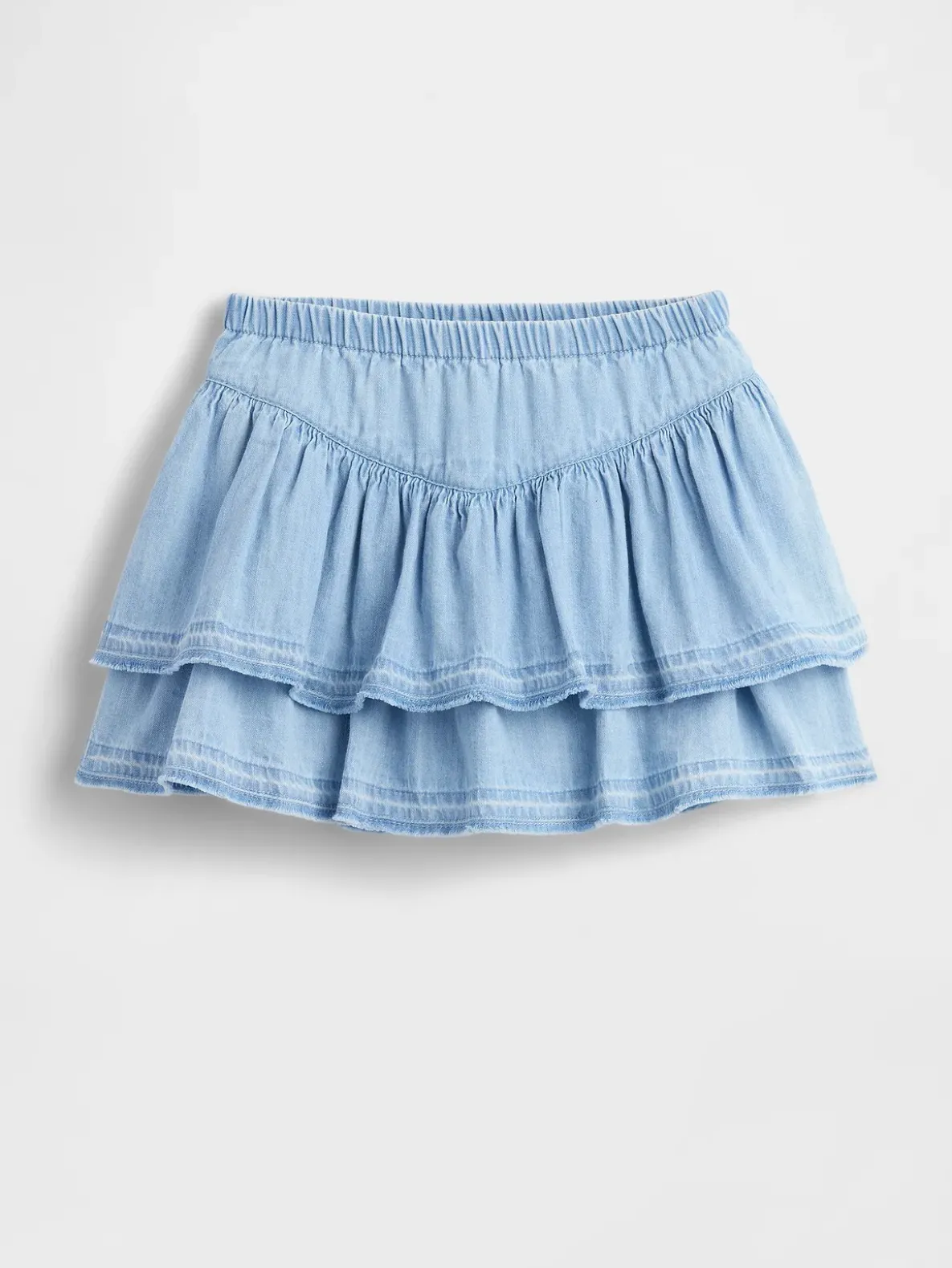 Baby & Toddler Denim Ruffle Skort