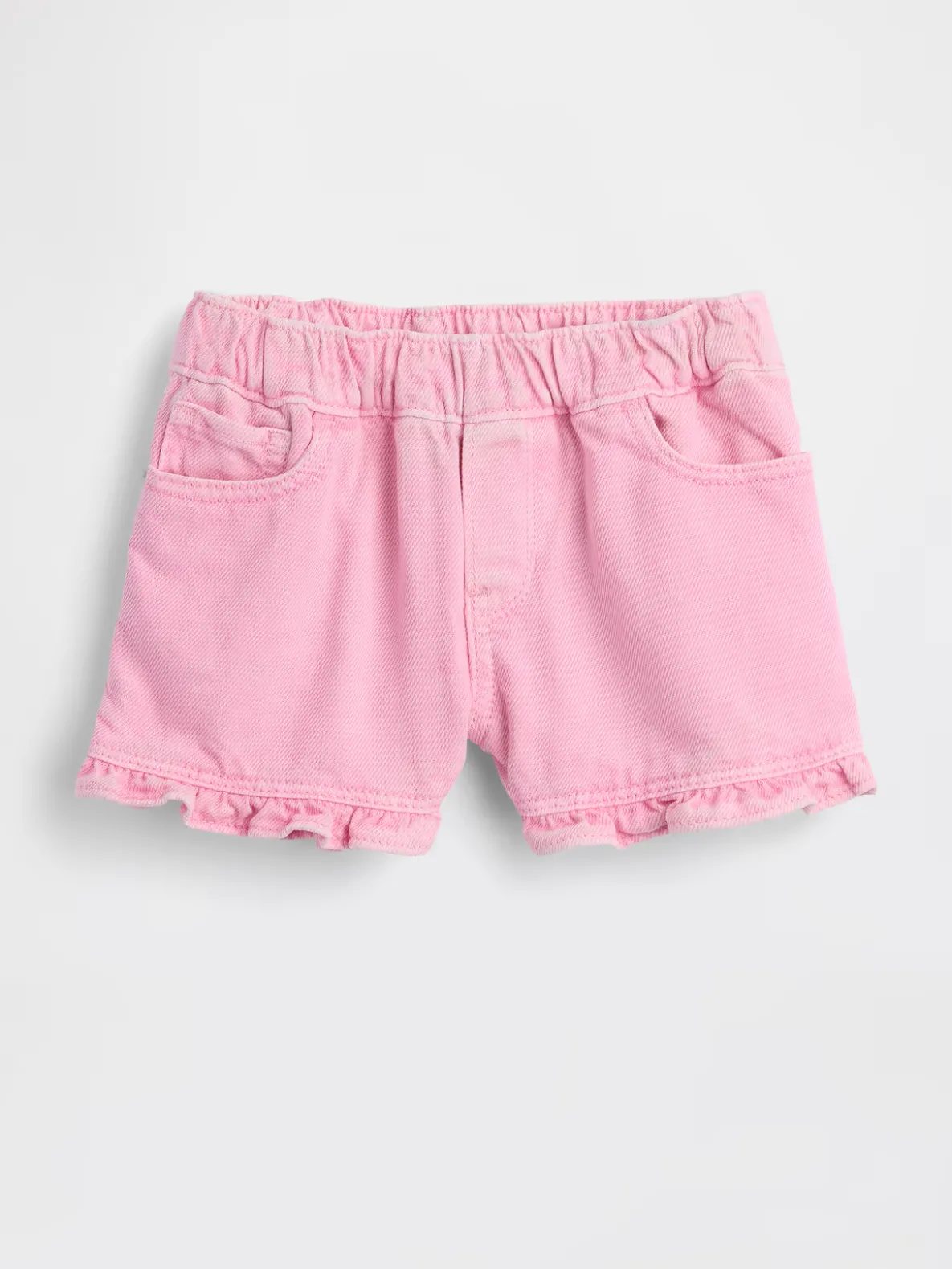 Baby & Toddler Denim Stride Pull-On Ruffle Shorts