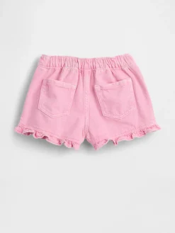 Baby & Toddler Denim Stride Pull-On Ruffle Shorts