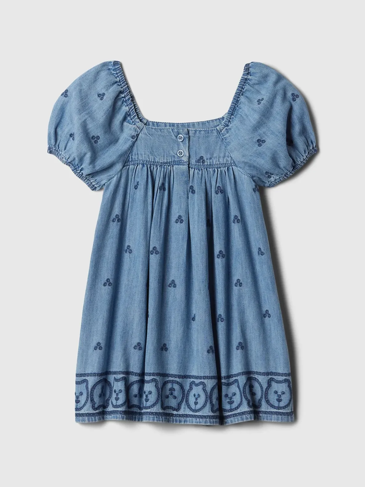 Baby & Toddler Embroidered Denim Dress