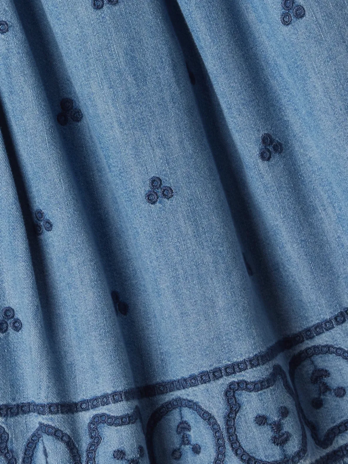 Baby & Toddler Embroidered Denim Dress