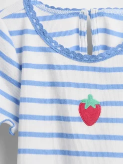 Baby & Toddler Embroidered Rib T-Shirt