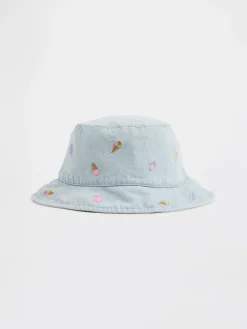 Baby & Toddler Embroidered Denim Bucket Hat