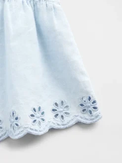 Baby & Toddler Eyelet Denim Outfit Set