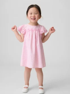 Baby & Toddler Eyelet Gingham Dress