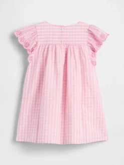 Baby & Toddler Eyelet Gingham Dress