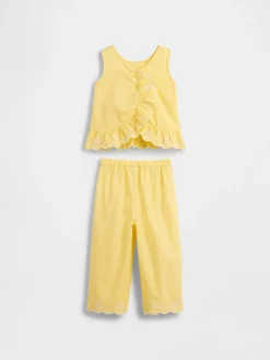 Baby & Toddler Eyelet Ruffle Outfit Set