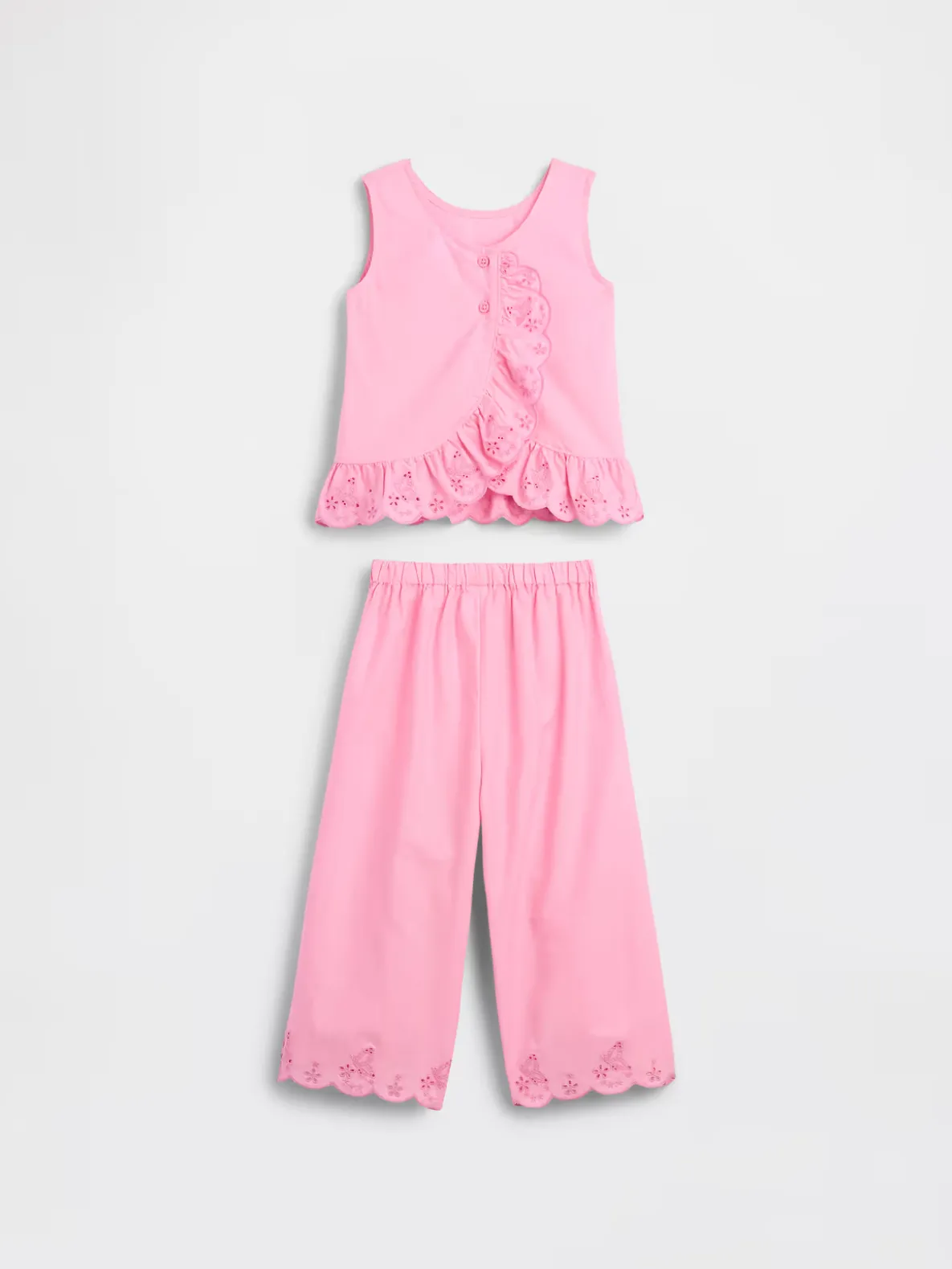 Baby & Toddler Eyelet Ruffle Outfit Set