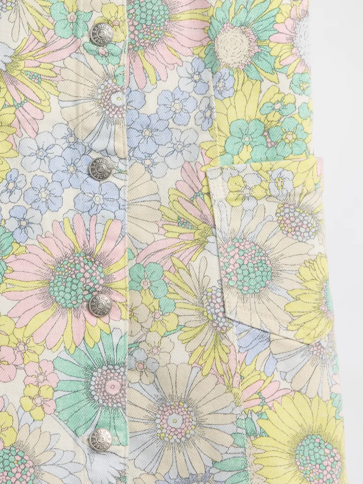 Baby & Toddler Floral Denim Jumper Dress