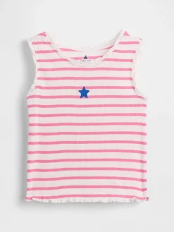 Baby & Toddler Graphic Stripe Rib Tank Top