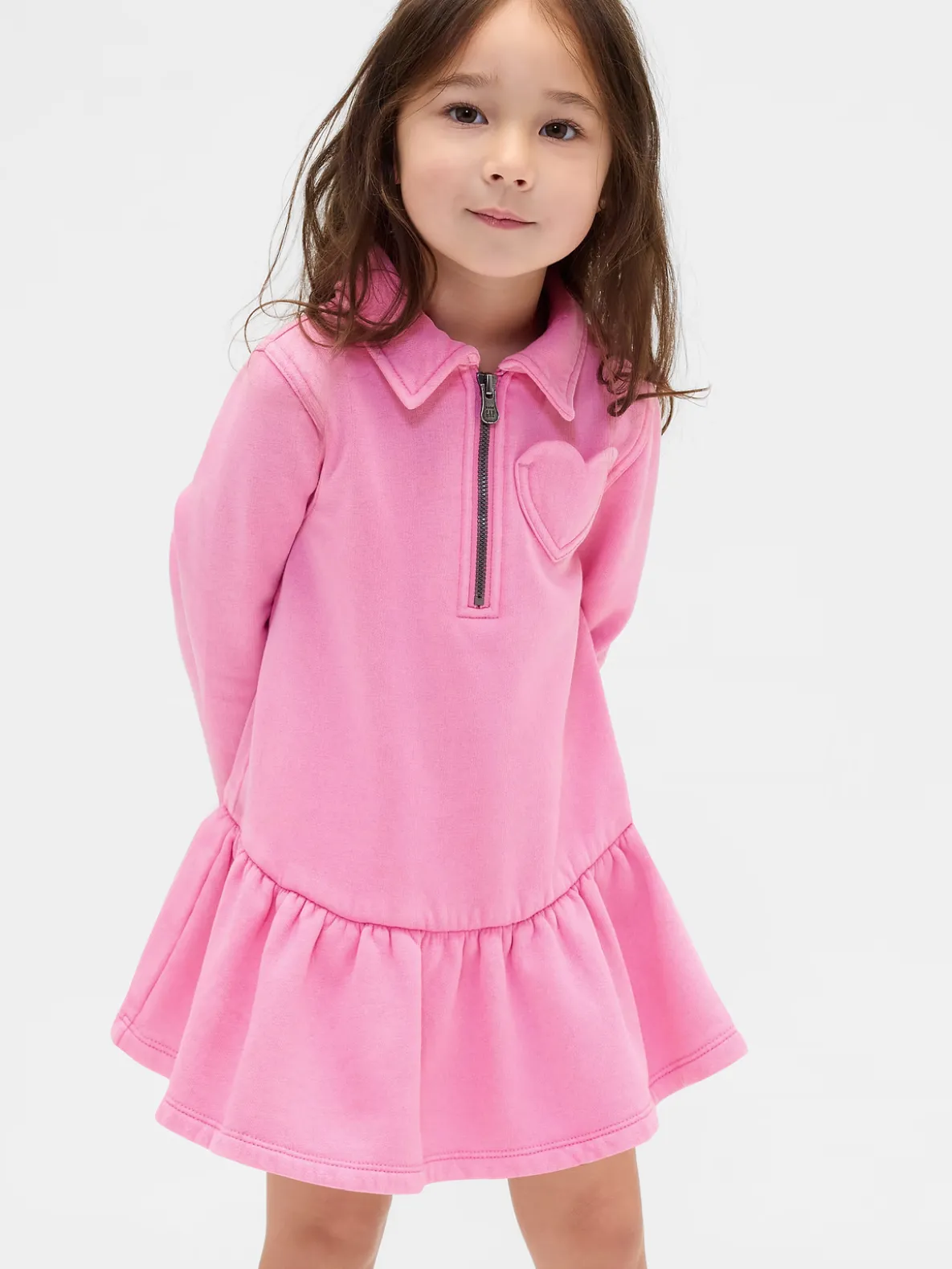 Baby & Toddler Half-Zip Pullover Sweatshirt Dress