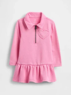 Baby & Toddler Half-Zip Pullover Sweatshirt Dress