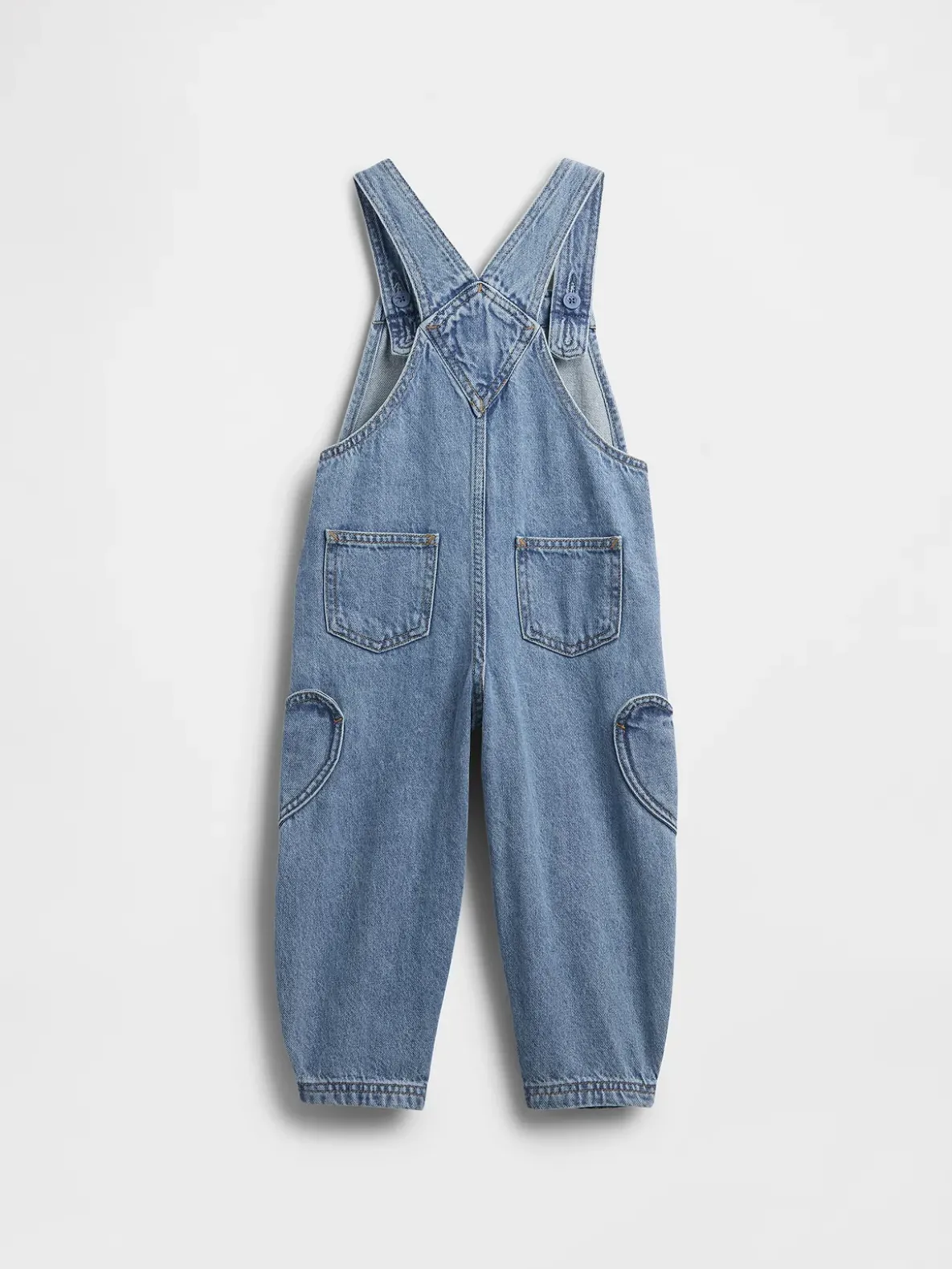 Baby & Toddler Heart Pocket Horseshoe Overalls
