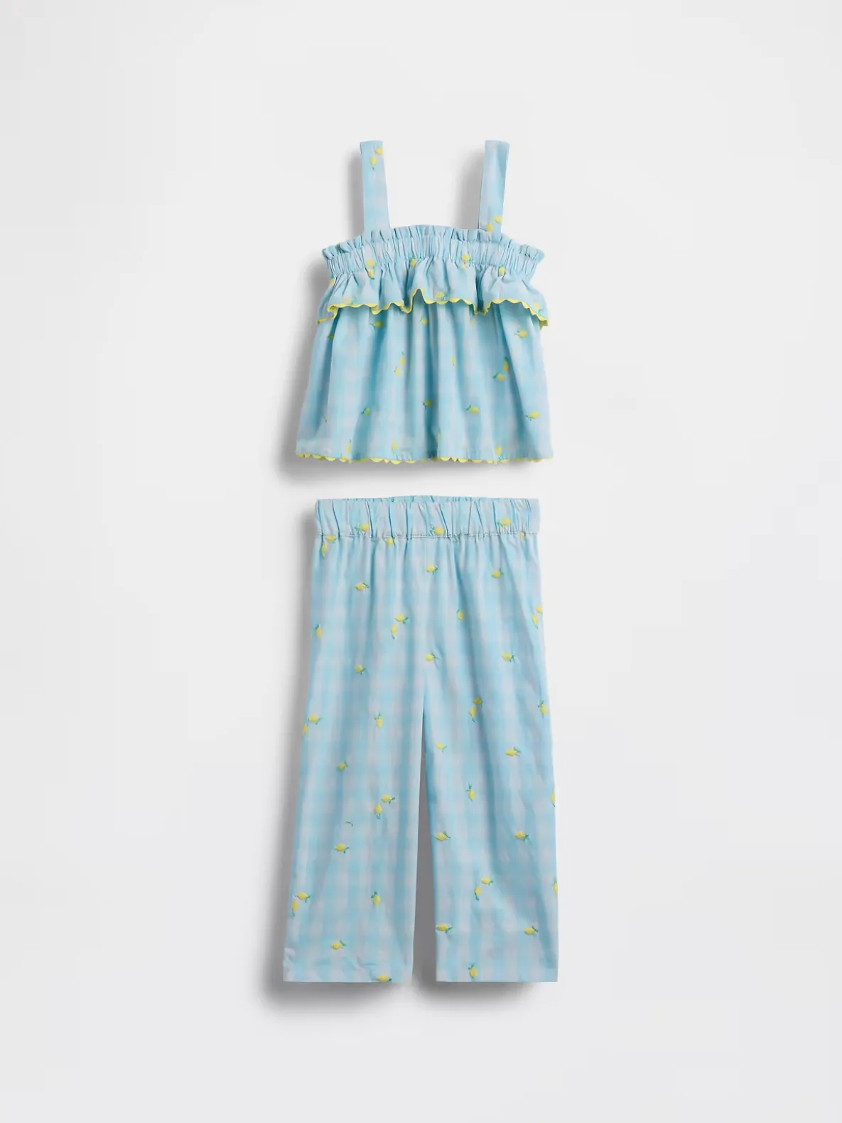 Baby & Toddler Lemon Gingham Outfit Set